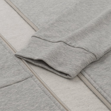 Zimmerli Cotton Zip-Up Hoodie in Light Grey - SARTALE