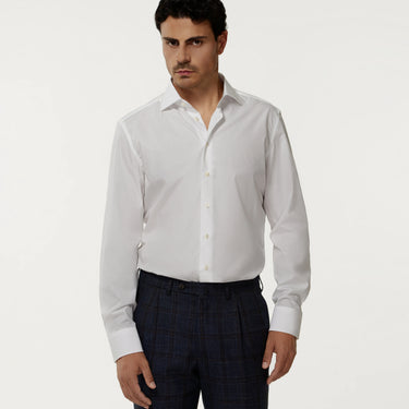 Camisa clásica de algodón en color blanco