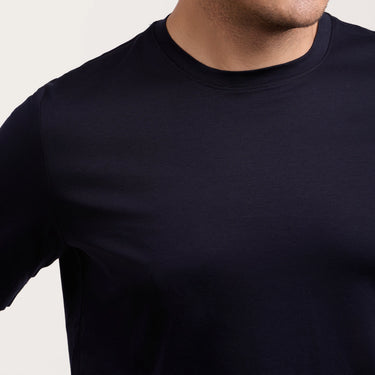 Cotton T-Shirt in Navy Blue