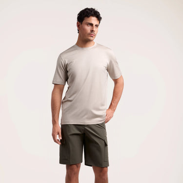 Stretch Cargo Bermuda Shorts in Olive Green