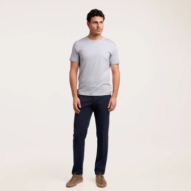 Slim-Fit Trousers in Greyish Dark Blue