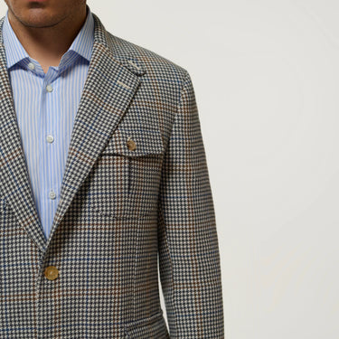 Single-Breasted Wool-Linen Jacket. Exclusively made for Sartale