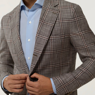 Single-Breasted Wool-Silk-Linen Jacket. Exclusively made for Sartale