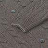 Strickjacke aus Wollmischung in Braun und Grau