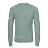 Crew-Neck Cotton-Cashmere Blend Pullover in Mint Melange
