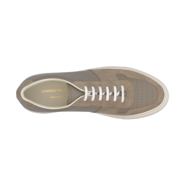 Bball Suede and Nappa Leather Sneaker in Taupe