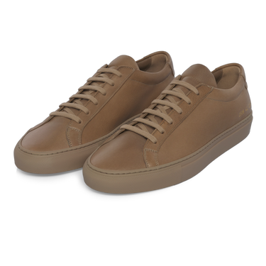 "Achilles Premium" Leather Sneaker in Taupe