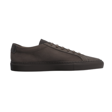 "Achilles" Nubuck Leather Sneaker in Charcoal