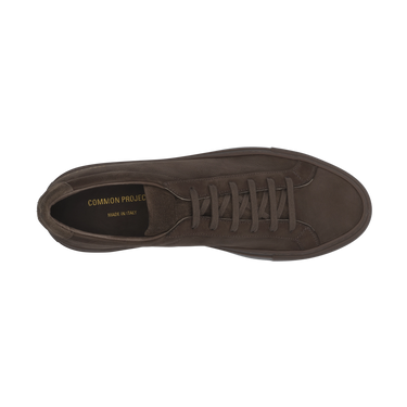 "Achilles" Nubuck Leather Sneaker in Moka