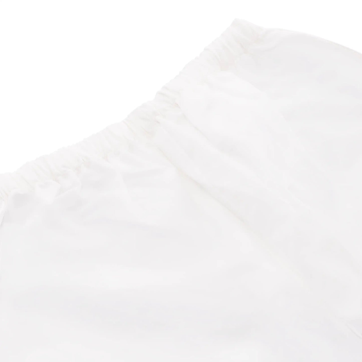 Gestreifter Pyjama aus Leinen in Weiß