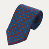 Estampado naranja azul y rojo