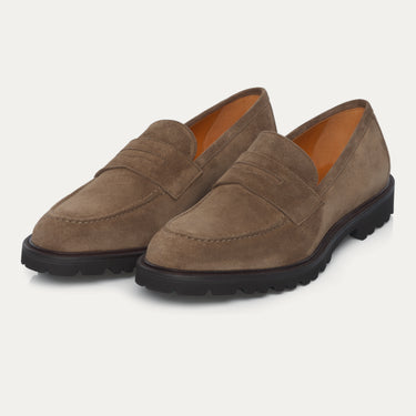 Suede Loafer in Light Brown