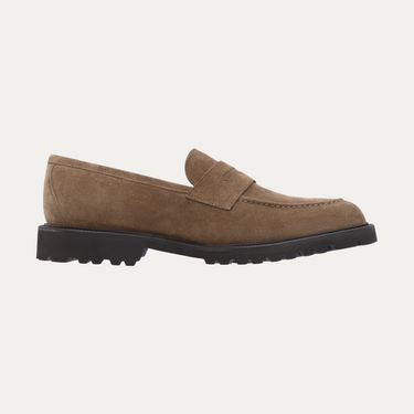 Suede Loafer in Light Brown