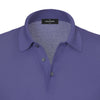 Seiden-Poloshirt in Lavendel