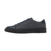 Cashmere and Leather Sneakers in Dark Grey Melange