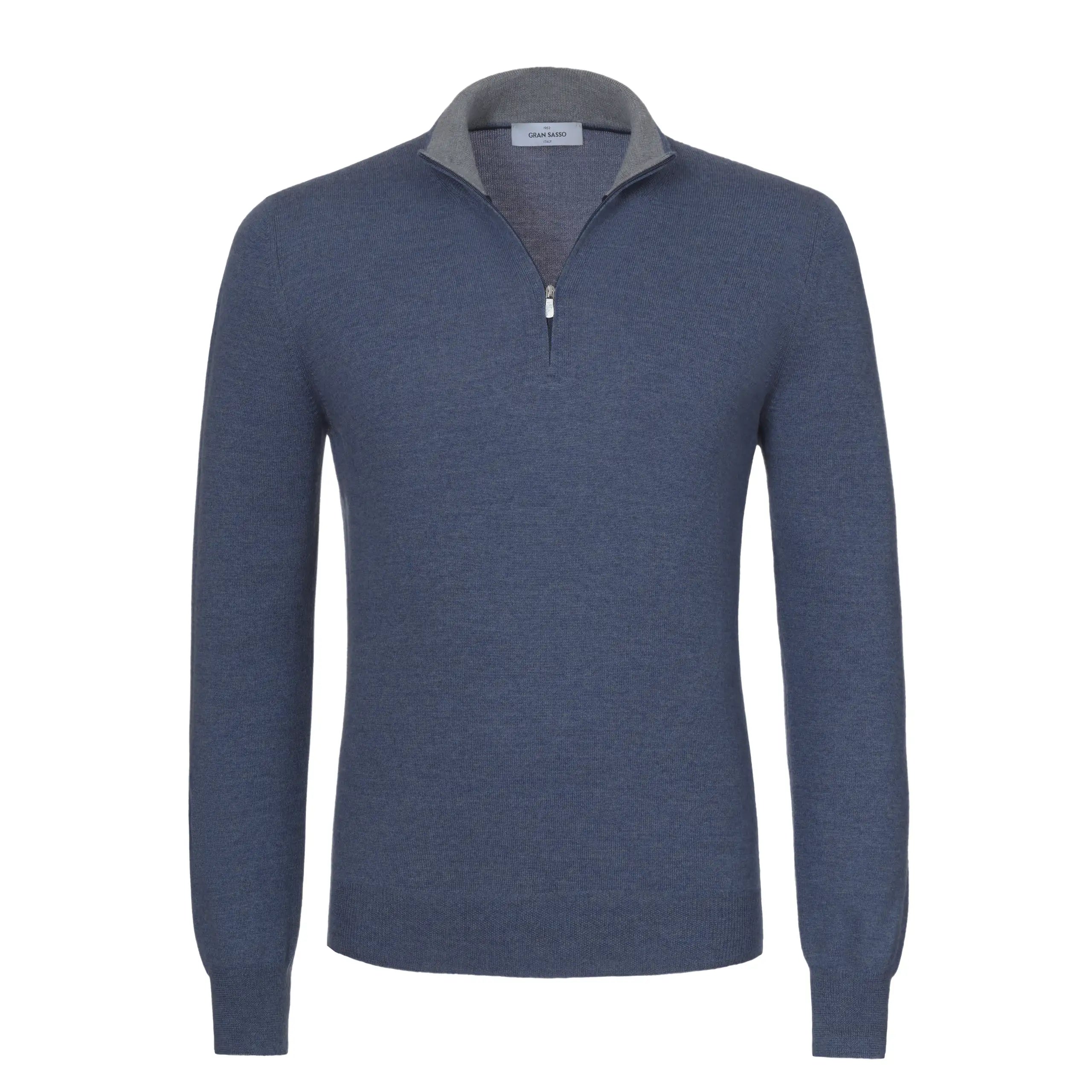 Blue half 2025 zip jumper