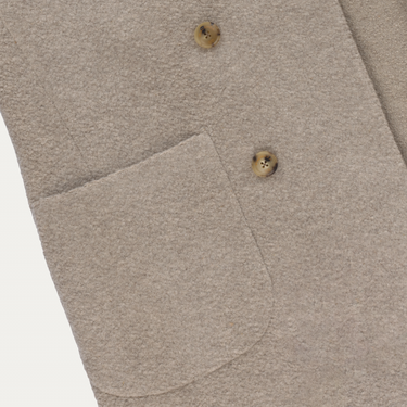 Piacenza Cashmere Double-Breasted Virgin Wool and Cashmere-Blend Coat in Ivory - SARTALE