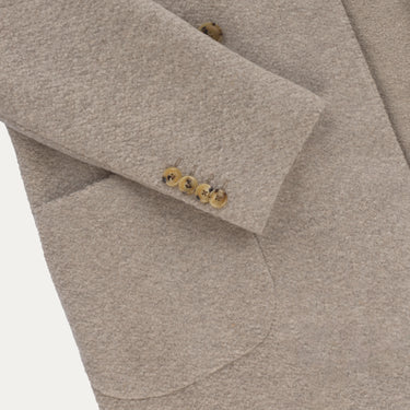 Piacenza Cashmere Double-Breasted Virgin Wool and Cashmere-Blend Coat in Ivory - SARTALE