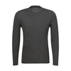 Wool Long Sleeve T-Shirt in Grey Melange