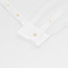 Baumwoll-Poloshirt in Off-White mit langer Knopfleiste