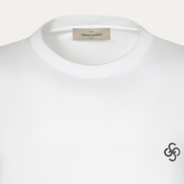 Cotton Crew-Neck T-Shirt in White