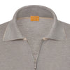 Silk and Linen-Blend Polo Shirt with Half Zip