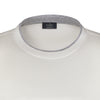 Cotton Crew-Neck T-Shirt in Warm White