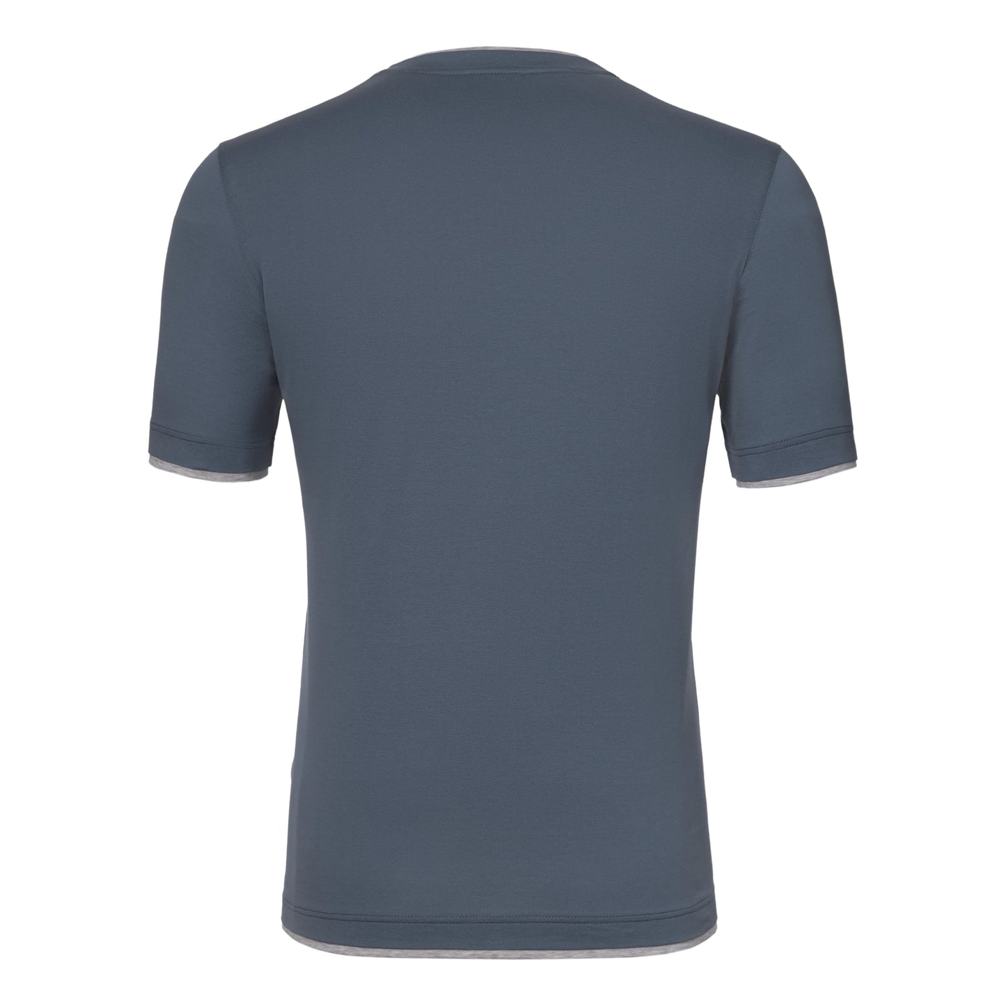 Cotton Crew-Neck T-Shirt in Blue