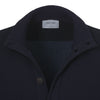 Cotton Jacket in Midnight Blue with Button Closure