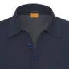 Slim-Fit Cotton Polo Shirt in Navy Blue