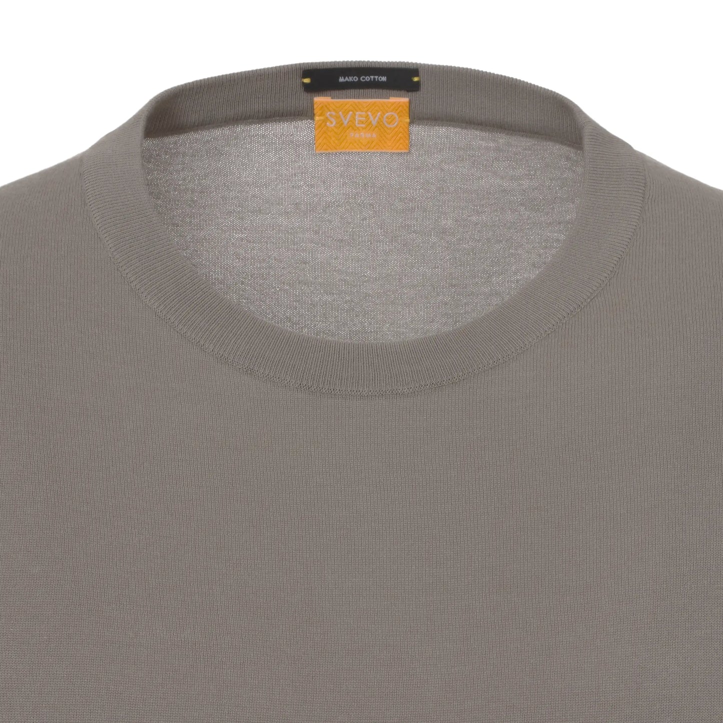 Crew-Neck Cotton Jersey T-Shirt in Taupe