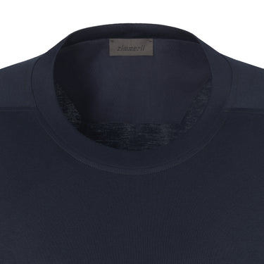 Crew-Neck Homewear T-Shirt  in Midnight Blue