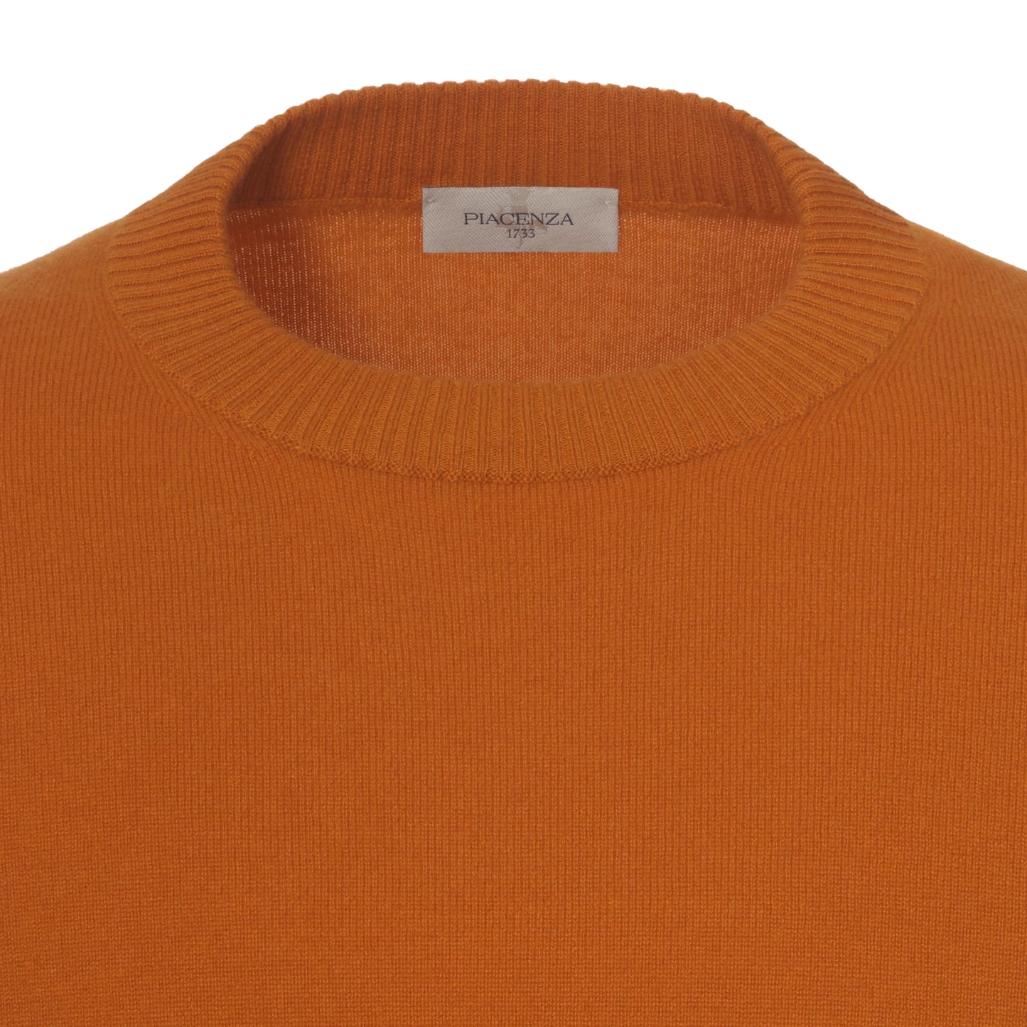 Cashmere Crew-Neck Pullover in Titian red