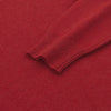 Cashmere Crew-Neck Pullover in Hibiscus Red
