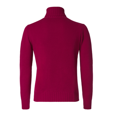 Turtleneck Cashmere Sweater in Fuchsia
