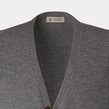 Piacenza Cashmere Cashmere Gilet in Grey - SARTALE