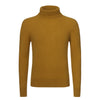 Cashmere Turtleneck Sweater in Mustard Yellow