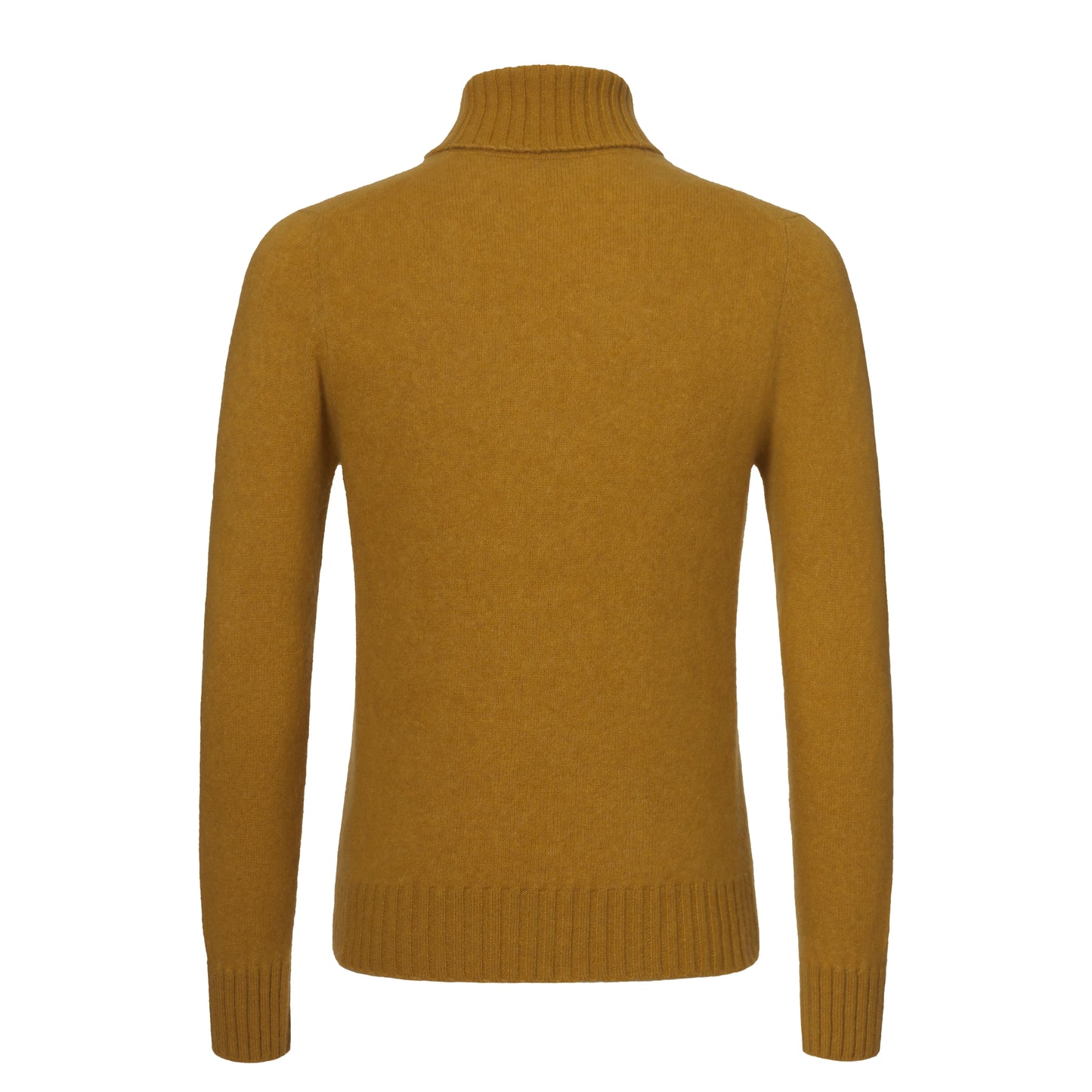 Cashmere Turtleneck Sweater in Mustard Yellow