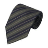 Regimental Wool Tie in Dark Blue and Green