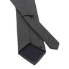 Jacquard Wool-Silk Blend Tie in Grey Melange