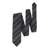 Regimental Wool-Blend Tie in Grey and Blue