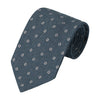 Jacquard Silk Tie in Teal Blue