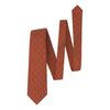 Woven Wool Tie in Orange Pattern