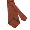 Woven Wool Tie in Orange Pattern