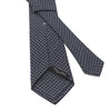 Woven Wool Tie in Blue with White Design