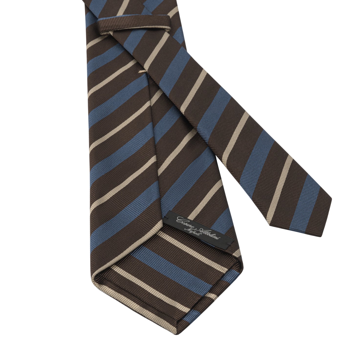 Regimental Woven Silk Tie in Multicolor Pattern