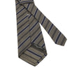 Regimental Silk Tipped Tie in Bronze