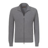 Cashmere Zip-Up Sweater in Grey
