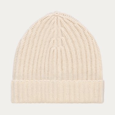 Cashmere Hat in Milk White