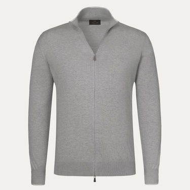 Zip-Up Sweater in Grey